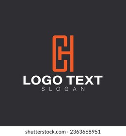 vector design elements for your company logo, letter ch logo. modern logo design, business corporate template. ch monogram logo.