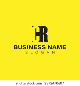 vector design elements for your company logo, letter cr logo. modern logo design, business corporate template. cr monogram logo.