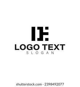 vector design elements for your company logo, letter de logo. modern logo design, business corporate template. de monogram logo.