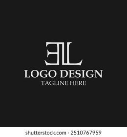 vector design elements for your company logo, el monogram logo. modern logo design, business corporate template. el icon.