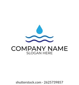 vector design elements for your company logo, water logo. modern logo design, business corporate template. water pictorial logo.