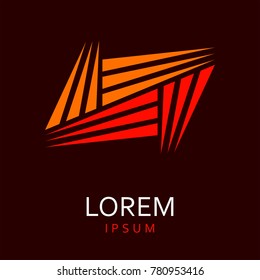 Vector design elements for your company logo, abstract icon. Modern logotipe, business corporate template