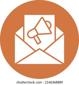 Diseño de vectores Estilo de icono de marketing por correo electrónico