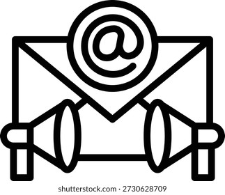 Diseño de Vector Email Marketing Icon Style