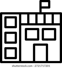 Symbolstil der Botschaft des Vektordesigns