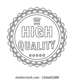 Vector design of emblem and badge symbol. Set of emblem and sticker stock symbol for web.