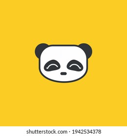 Vector Design for emojis happy with panda character.