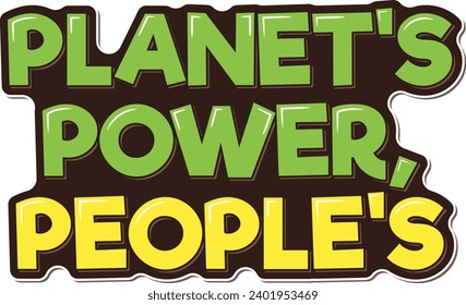 A vector design emphasizing the shared responsibility of harnessing Earth's power.