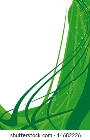 Vector design of energy strips, waves and circles on a white background VECTOR (See Jpeg Also In My Portfolio)