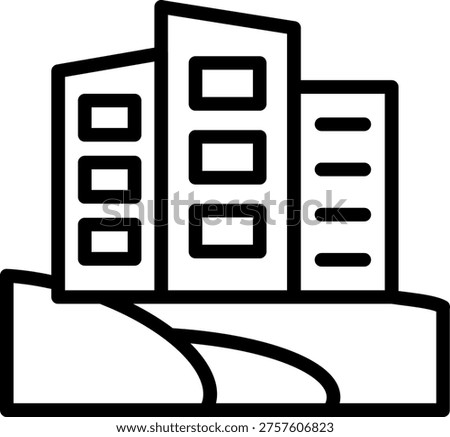 Vector Design Enterprise Elevation Icon Style