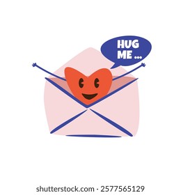 Vector design of envelope with love letter