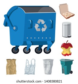 Vector design of environment  and waste symbol. Collection of environment  and ecology stock symbol for web.