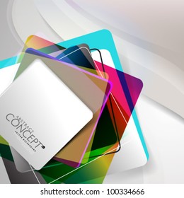 Vector Design - eps10 Abstract Concept Colorful Background