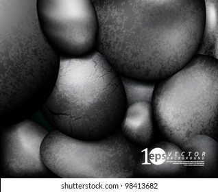 Vector Design - eps10 Background with Mound of stones Illustration