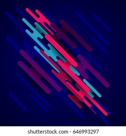 Vector design. Eps10 Bright diagonal Lines on dark background.
