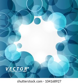 Vector Design - eps10 Bright Oval Shape Elements Background