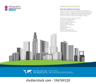 Vector Design - eps10 Building and City Illustration, City scene