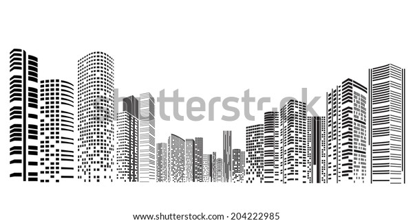 Vector Design Eps10 Building City Illustration Stock Vector (Royalty ...