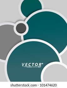 Vector Design - eps10 Circle Shaped Bubble Concept Background