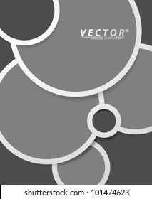 Vector Design - eps10 Circle Shaped Bubble Concept Background