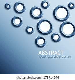 Vector Design - eps10 Circles on blue background