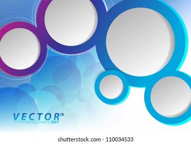 Vector Design - eps10 Colorful Circles Background