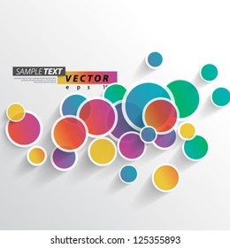 Vector Design - eps10 Colorful Circles Background