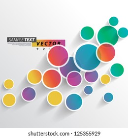 Vector Design - eps10 Colorful Circles Background