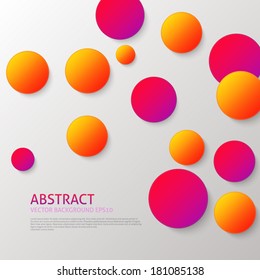 Vector Design - eps10 Colorful Circles Background