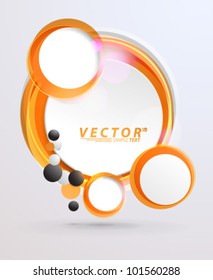 Vector Design - eps10 Colorful Floating Bubble Concept Background