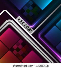Vector Design - eps10 Colorful Squares Concept Background