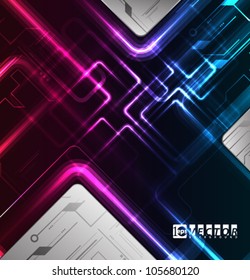 Vector Design - eps10 Colorful Squares Concept Background