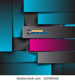 Vector Design- Eps10 Geometric Rectangles Background