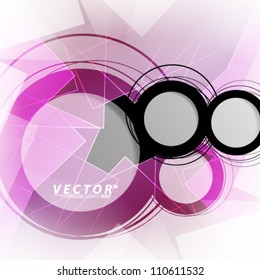 Vector Design - eps10 Overlapping Circles Concept Background