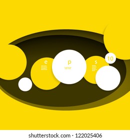 Vector Design - eps10 Overlapping Circles Concept Background