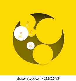 Vector Design - eps10 Overlapping Circles Concept Background