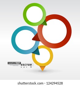 Vector Design - eps10 Overlapping Circles Concept Background