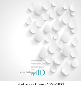 Vector Design - eps10 Overlapping Droplets Concept Illustration