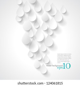 Vector Design - eps10 Overlapping Droplets Concept Illustration