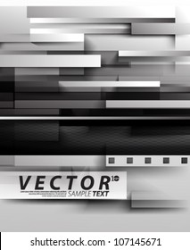 Vector Design - eps10 Overlapping Elements Concept Illustration