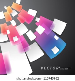 Vector Design - eps10 Overlapping Elements Concept Illustration