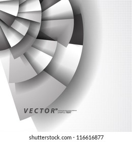 Vector Design - eps10 Overlapping Elements Concept Illustration