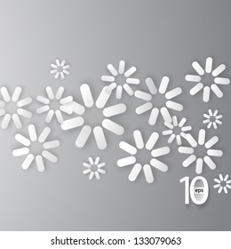 Vector Design - eps10 Overlapping Flower Like Elements Illustration