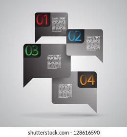 Vector Design - eps10 Overlapping Modern Design Elements Background