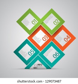 Vector Design - eps10 Overlapping Modern Design Squares Background