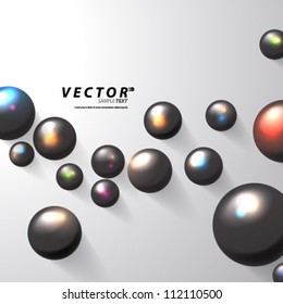 Vector Design - eps10 Overlapping Sphere/Circles Concept Background