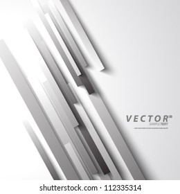 Vector Design - eps10 Overlapping Thick Lines Concept Illustration