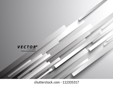 Vector Design - eps10 Overlapping Thick Lines Concept Illustration