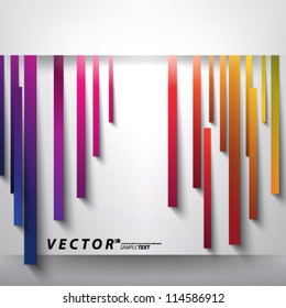 Vector Design - eps10 Overlapping Thick Lines Concept Illustration