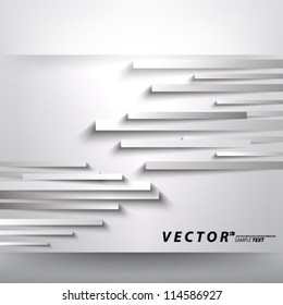 Vector Design - eps10 Overlapping Thick Lines Concept Illustration